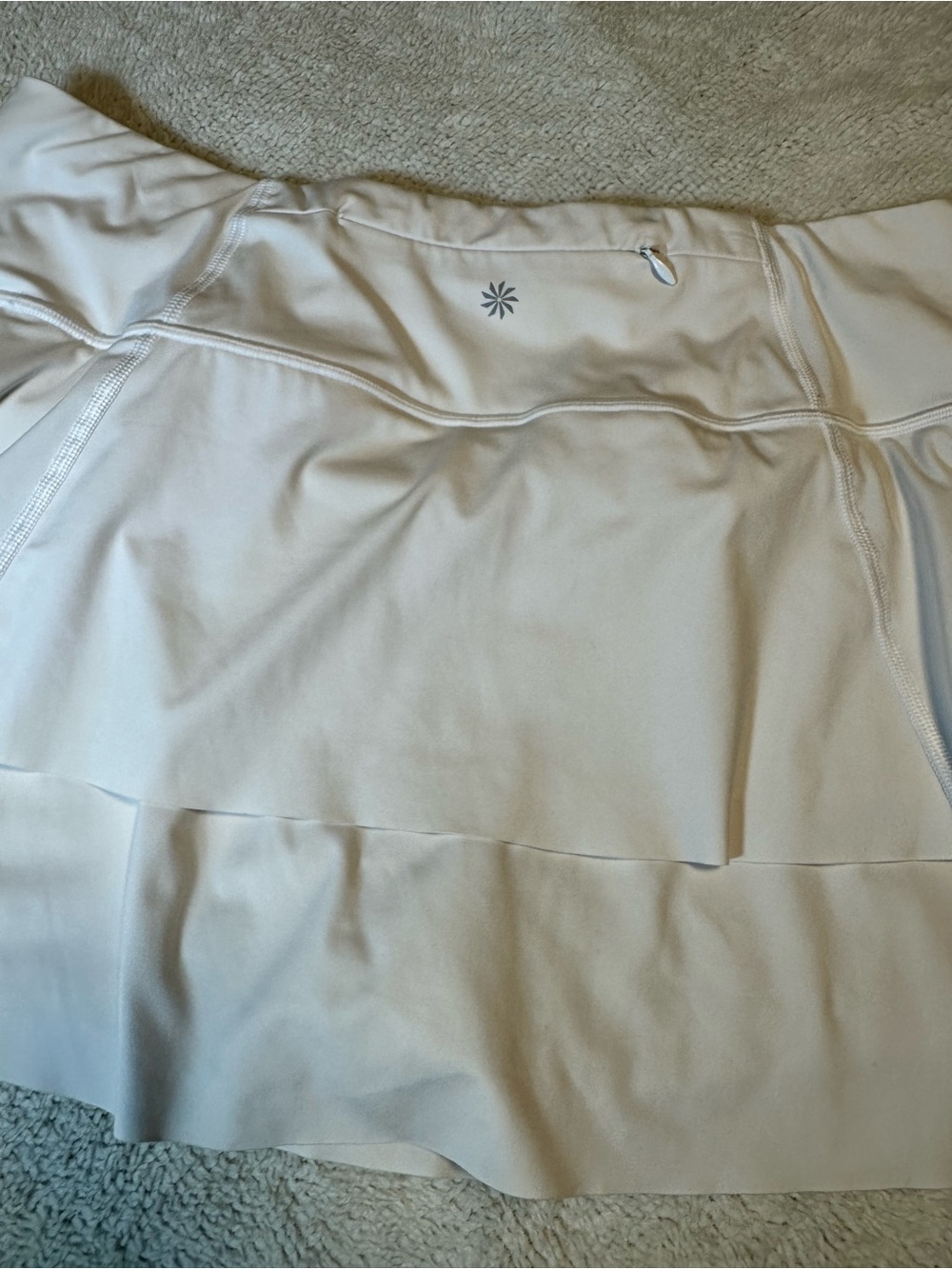 Athleta Cream Performance Skort with Built-In Liner - Picture 6 of 9